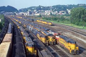 Image result for Federal Yellow 1956 Chesapeake and Ohio Railroad
