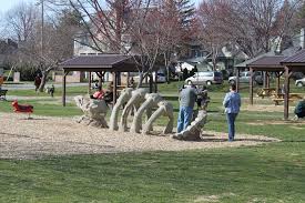 The park has baseball fields. Baker Park Maryland Historic District