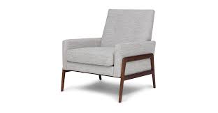 Nord Galaxy Gray Chair White Dining Chairs Chairs Loft Fabric Lounge Chair