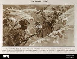 Indian soldiers trench hi-res stock ...