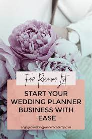 Your Free Resource List Of Wedding Business Tools To Get You Started Today Wedding Planner Business Wedding Planner Marketing Wedding Planner Education