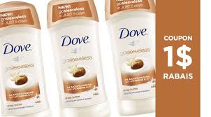 Coupon 1 Deodorisant Dove Par La Poste Coupons Shea Butter Deodorant