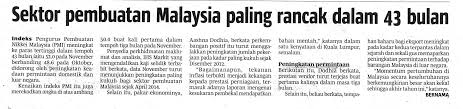 Astro awani melaporkan pada 10 oktober 2017 berkenaan isu sektor pekerjaan paling berkemungkinan besar membuang pekerjanya, yang kini bukan sahaja melanda dunia bahkan turut berlaku di negara kita. Perbadanan Perusahaan Kecil Dan Sederhana Malaysia Sektor Pembuatan Malaysia Paling Rancak Dalam 43 Bulan