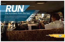 Sap has been running a marketing. Sap Run The Numbers From The Taxi
