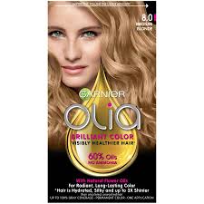 The popularity of platinum hair. Olia Ammonia Free Permanent Hair Color Medium Blonde Garnier
