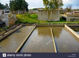 Aerated Activated Sludge Tank At A Wastewater Treatment Plant Stock Photo Alamy