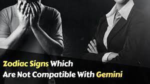 Your zodiac sign is based on your birth date, and it can tell a lot about your personality, lovelife, career, etc. Which Zodiac Signs Are Not Compatible With Gemini And Why Zodiacfeed