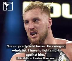 Otto Wallin returns tonight!! 🥊 🔹The...