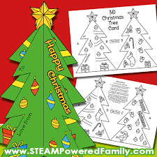 I adore the idea of making homemade cards, these are some homemade christmas card ideas i made last year and love. Build A 3d Standing Christmas Tree Card Christmas Activity For Kids