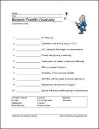 Benjamin Franklin Word Search Crossword Puzzle And More Benjamin Franklin Benjamin Franklin For Kids Franklin