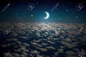 Beautiful real images of night sky with stars and moon. Backgrounds Night Sky With Stars And Moon And Beautiful Clouds Stock Photo Picture And Royalty Free Image Image 36174514