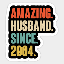Men might like a watch or cuff links made of topaz. 16th Wedding Anniversary Gift For Husband Since 2004 16 Years Amazing Vintage Wedding Gift For Him Husband Since 2004 Sticker Teepublic
