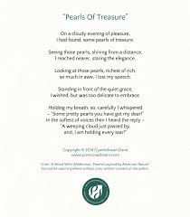 Pearls Of Treasure A Poem Pineconedream By Gyaneshwari Dave Poems Nature Poem Poetry Books