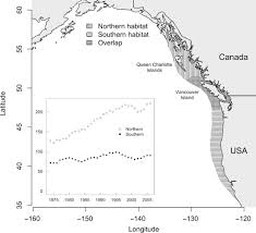 Habitat Regions Of Southern And Northern Resident Killer