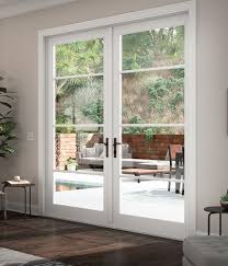 Don't like the actual doors, but love the idea of screens and doors opening out. High End Vinyl Out Swing French Patio Doors Tuscany Series Milgard
