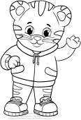 In coloring it, you should pay attention to the real cartoon in the film. Daniel Tiger Coloring Pages