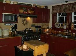Check spelling or type a new query. With Cabinets Painted In Cranberry Wainscot In Olde Ivory And Walls In Buttermilk This Primitive Decorating Country Primitive Kitchen Decor Primitive Kitchen
