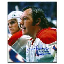 Yvan Cournoyer Montreal Canadiens HOF THE ROAD RUNNER Autographed 11x14