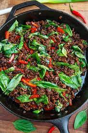 20 Minute Thai Basil Beef Recipe Tasty Thai Thai Basil Beef Recipe Asian Recipes