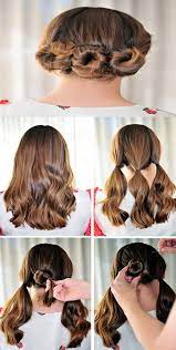 Three Bun Hairstyle To Create The Look Separate Hair Into Three Ponytails Close To Base Of Neck Using Non Bun Hairstyles For Long Hair Hairstyle Hair Beauty