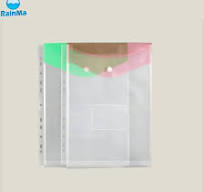 Wholesale PP Waterproof Clear Pocket 11 Holes Envelope File Bag File Folder