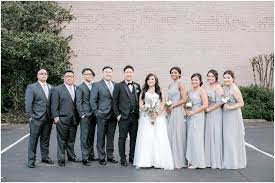 A Modern Industrial Wedding In Downtown Fort Smith Ar By Arkansas Photographer Kim Christopher Photograp Gray Wedding Party Wedding Neutral Bridesmaid Dresses