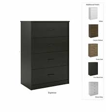 I have a walk in closet the main framing of this dresser is solid but i think the drawers are kind of cheap. 4 Drawer Dresser Chest Storage Wood Furniture Pine Finish Bedroom Kids Baby For Sale Online Ebay