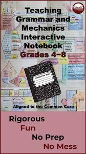 Need A No Prep Interactive Grammar Notebook To Teach Review And Grade Level Grammar And Mec Grammar Interactive Notebook Grammar Notebook Interactive Notebooks