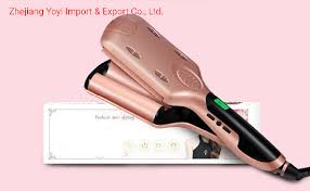 How to curly your hair with a flat iron and get your dream curls by using your hair straightener as (gasp!) a curling iron for how to get beach waves with a flat iron. China Professional Wave Curling Iron Ceramic Deep Wave Curly Hair Three Tube Hair Curler China High Quality And Inexpensive Price