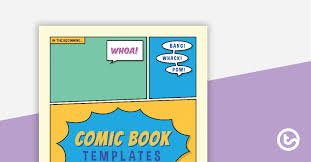 Comic strips are smart tools to spread your blank comic book pages: Comic Strip Templates Teaching Resource Teach Starter
