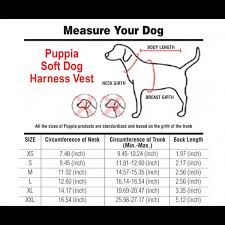 Puppia Dog Harness Size Chart Goldenacresdogs Com