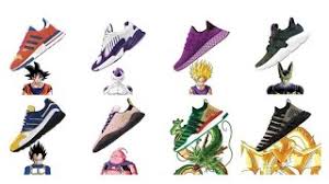 These come with a white and purple upper, three white stripes outlined in purple, and a white and purple sole. Adidas X Dragon Ball Z Shoe Collaboration Youtube