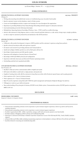 Senior Technical Support Engineer Resume Sample Mintresume