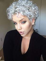 Pixie haircuts that hug the skull look great on some women, but not everyone. Short White And Curly Hairstyles Curly Pixie Hairstyles Curly Hair Styles Short Curly Haircuts
