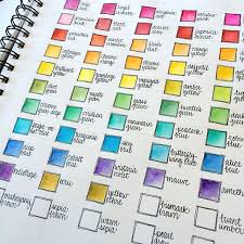 Making Color Charts Watercolor Peerless