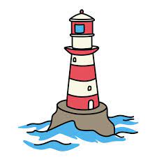 Desenhos de Farol - Como desenhar Farol passo a passo