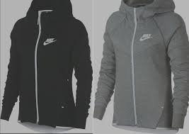 Black And Grey Nike Jacket Nike Women S Tech Fleece Windrunner 930759 011 Full Zip Hoodie Black Grey Xs M Nike Hoodie Nike Tech Fleece Fashion Nike Jacket