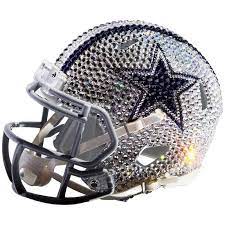 Mix & match this hat with other items to create an avatar that is unique to you! Dallas Cowboys Swarovski Crystal Adorned Full Helmet By Rock On Sports