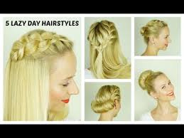 Add this to your list of easy little girl updos! 5 Easy Lazy Day Hairstyles Quick And Easy Hairstyles For Short Medium Hair Youtube