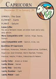 This video covers general characteristics of. Lucky Color Stone Day Qualities Compatibility Of The Capricorn Horoscope Capricorn Capricorn Quotes Capricorn