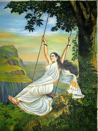 24 x 36 inches 18 x 24 inches 42 x 36 inches (on request i can paint this subject in other sizes. 6 Indian Women Paintings Every Indian Must Know Indianartideas