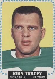 1964 Topps John Tracey Hand Signed Auto Autograph Denver Broncos Eagles  Card EX