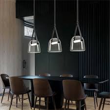 Post Modern Glass Pendant Lights Mona Led Belt Hanging Lamp Living Room Kitchen Light Fixtures Home Decor Suspension Luminaire Pendant Lights Aliexpress