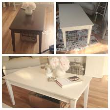 Scruffy Old Coffee Table With A Coat Of Antique White Refinishing Furniture Old Coffee Tables Furniture