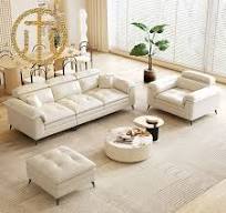 Nordic Technology Fabric Sofa Cream Style Cloud Sofa Living Room Furniture