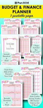 I Love These Pretty Budget Printables And They Are Affordable Too Monthly Budget Planner Book Finance Budget Planner Book Personal Budget Budget Printables