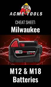 Milwaukee M12 Vs M18 Batteries Battery Tools Tools