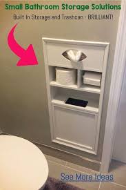 A pedestal sink is a classic vanity alternative that saves space in a small bathroom. Bathroom Redo Adding A Built In Storage Shelf In The Bathroom Wall For Toilet Bathroom Storage Solutions Small Bathroom Storage Solutions Diy Bedroom Storage