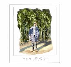 Acrylic paint on canvas panel **photo above is for reference . Artstation Kim Namjoon S Polaroid Artistic Piece