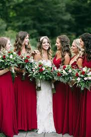 75 Festive Christmas Wedding Ideas Red Wedding Theme Red Wedding Red Bridesmaid Dresses